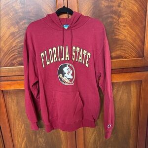 Champion Maroon Florida State University Hoodie with logo
